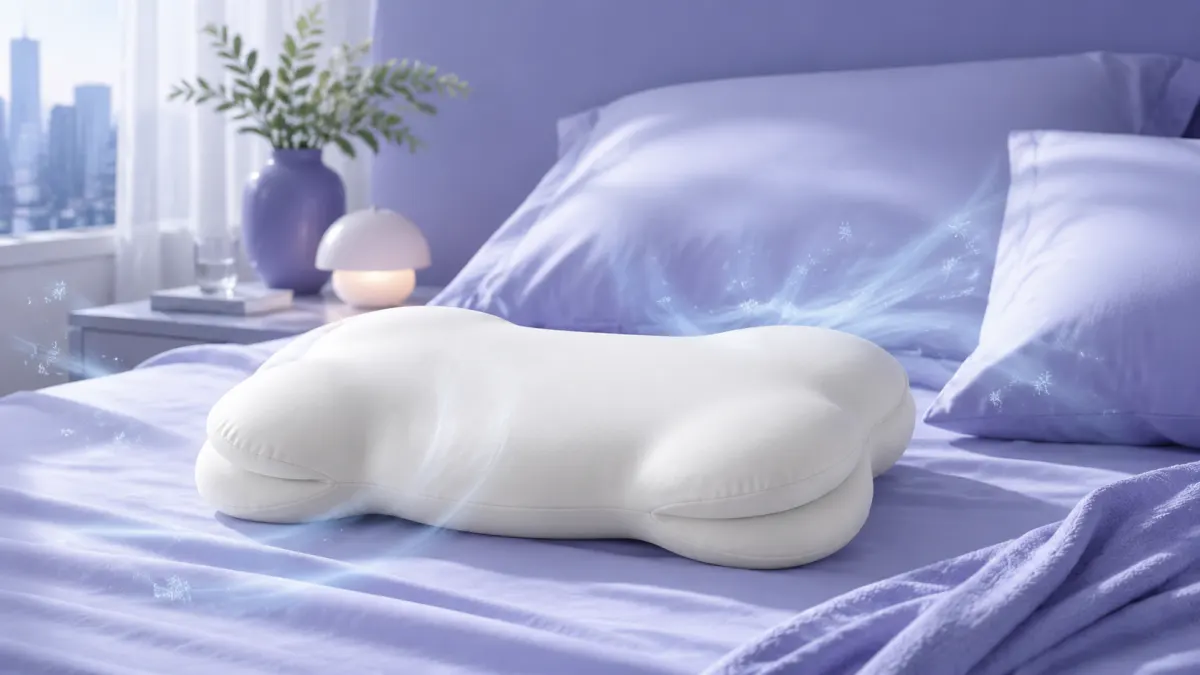 Lumuwala Cloud Pillow sleep guide image for Cooling pillow for side sleepers with shoulder pain